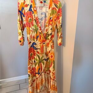 Anthropologie Multicolor Floral Maxi Dress